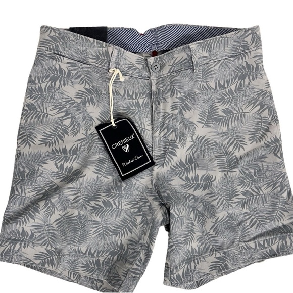 NWT $70 Men's Cremieux Soho Slim-Fit Palm Printed Shorts. - Picture 7 of 7